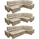 Sofa De Canto Retrátil E Reclinável Com Molas Cama Inbox Aust