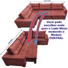 Sofa De Canto Retrátil E Reclinável Com Molas Cama Inbox Okla