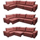 Sofa De Canto Retrátil E Reclinável Com Molas Cama Inbox Okla