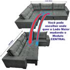Sofa De Canto Retrátil E Reclinável Com Molas Cama Inbox Okla