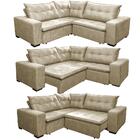 Sofa De Canto Retrátil E Reclinável Com Molas Cama Inbox Okla