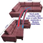 Sofa De Canto Retrátil E Reclinável Com Molas Cama Inbox Okla
