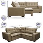 Sofa De Canto Retrátil E Reclinável Com Molas Cama Inbox Okla