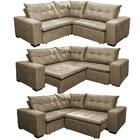 Sofa De Canto Retrátil E Reclinável Com Molas Cama Inbox Okla