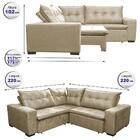 Sofa De Canto Retrátil E Reclinável Com Molas Cama Inbox Okla