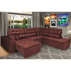 Sofa De Canto Retrátil E Reclinável Com Molas Cama Inbox Plat