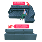 Sofa De Canto Retrátil E Reclinável Com Molas Cama Inbox Plat