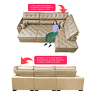 Sofa De Canto Retrátil E Reclinável Com Molas Cama Inbox Plat