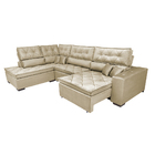 Sofa De Canto Retrátil E Reclinável Com Molas Cama Inbox Plat