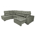 Sofa De Canto Retrátil E Reclinável Com Molas Cama Inbox Plat
