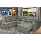 Sofa De Canto Retrátil E Reclinável Com Molas Cama Inbox Plat