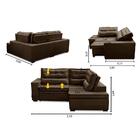 Sofá De Canto Retrátil E Reclinável Com Molas Ld 2,50x2,00m V