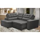 Sofá De Canto Retrátil E Reclinável Com Molas Le 2,50x2,00m V