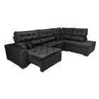 Sofá De Canto Retrátil E Reclinável Direito 3,00x2,36m Molas