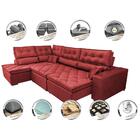 Sofá De Canto Retrátil E Reclinável Esquerdo 3,00x2,36m Molas