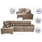 Sofá De Canto Retrátil E Reclinável Esquerdo 3,00x2,36m Molas