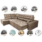 Sofá De Canto Retrátil E Reclinável Esquerdo 3,00x2,36m Molas