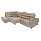 Sofá De Canto Retrátil E Reclinável Esquerdo 3,40x2,36m Molas