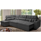 Sofá De Canto Retrátil E Reclinável Esquerdo 3,40x2,36m Molas