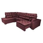 Sofá De Canto Retrátil E Reclinável Esquerdo 3,40x2,36m Molas