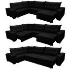 Sofá De Canto Retrátil, Reclinável, Molas Cama Inbox Oklahoma