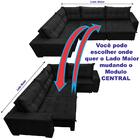 Sofá De Canto Retrátil, Reclinável, Molas Cama Inbox Oklahoma