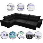 Sofá De Canto Retrátil, Reclinável, Molas Cama Inbox Oklahoma