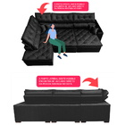 Sofá De Canto Retrátil, Reclinável, Molas Cama Inbox Platinum