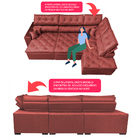 Sofá De Canto Retrátil, Reclinável, Molas Cama Inbox Platinum