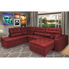 Sofá De Canto Retrátil, Reclinável, Molas Cama Inbox Platinum