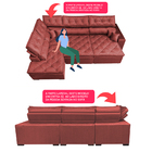 Sofá De Canto Retrátil, Reclinável, Molas Cama Inbox Platinum