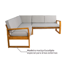 Sofá de Canto Solarium Eucalipto Naterial
