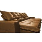 Sofá De Courino Retrátil E Reclinável 2,15m Cama Inbox Bourbo