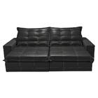 Sofá De Courino Retrátil E Reclinável 2,35m Cama Inbox Bourbo