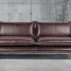 Sofá De Couro 2 Lugares Dijon 2,00 Cm Café