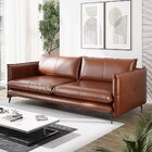 Sofá De Couro 2 Lugares Dijon 2,00 Cm Conhaque