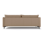 Sofá De Couro 2 Lugares Dijon 200cm Off White- Touro E Cia