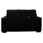 Sofá De Couro 2 Lugares Paris 164cm M06 Cor Preto 450 - Doce