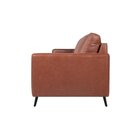 Sofá De Couro 2 Lugares Picasso 1,80 Cm  Conhaque