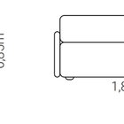 Sofá De Couro 2 Lugares Vitória 1,80 Cm Bege