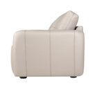 Sofá De Couro 3 Lugares 240cm Vitória Prime Off White - Touro