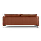 Sofá De Couro 3 Lugares Dijon 240cm Conhaque- Touro E Cia