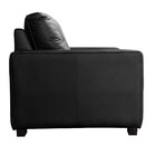 Sofá De Couro 3 Lugares Londres 206cm M06 Cor Preto 450 - Ama