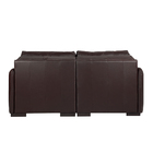 Sofá De Couro 4 Lugares Sala De Estar 260cm Reclinável E Retr