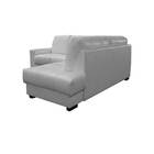 Sofá De Couro Canto Marrocos 2 Lugares Com Chaise Direita Bra