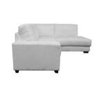 Sofá De Couro Canto Marrocos 2 Lugares Com Chaise Direita Bra