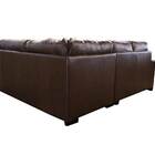 Sofá De Couro Canto Marrocos 2 Lugares Com Chaise Direita Mar