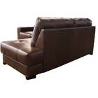 Sofá De Couro Canto Marrocos 2 Lugares Com Chaise Direita Mar