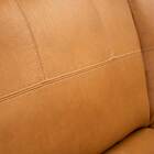 Sofá De Couro Canto Marrocos 3 Lugares Com Chaise Direita Car