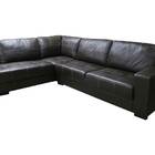 Sofá De Couro Canto Marrocos 3 Lugares Com Chaise Marrom Pigm